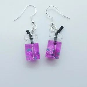 USA Verkäufer 3D Obst Cocktail Anhänger Ohrringe Schmuck Heilung bunt 1 Paar - Bild 1 von 76