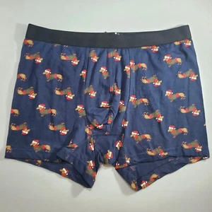 St. John's Bay Christmas Boxer Briefs | Cotton & Spandex | Medium - Picture 1 of 4
