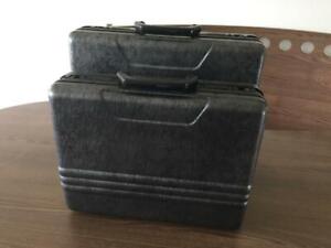2 Diplomatenkoffer, Koffer, Aktenkoffer, groß und klein, grau