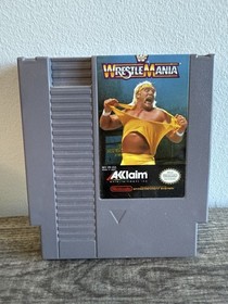 Nintendo NES 1988 WWF Wrestlemania Game Cartridge Tested & Working Cleaned Pins