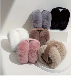 Weiche Plüsch Ohrenschützer Winter Damen Herren Outdoor Schutz Ohrenwärmer - Bild 1 von 14