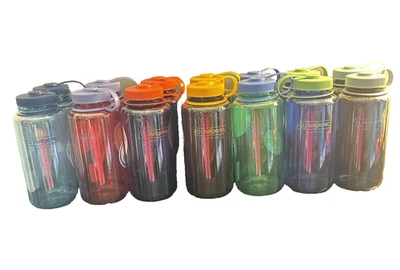 Nalgene 32 oz Wide Mouth Water Bottles Lot of 2 Choose Color BPA-Free New