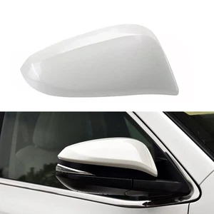Right Pearl White Rearview Mirror Shell Upper Cover For Toyota Highlander 14-19 - Picture 1 of 5
