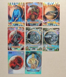 2024 Topps Chrome Star Wars Hyperspace Lava Lot8 San Hill /99 C-3PO /199 - Picture 1 of 2
