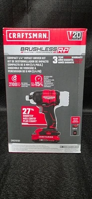 CRAFTSMAN 20-volt max 1/4-in Brushless Impact Driver CMCF81101 - Image 1 of 4