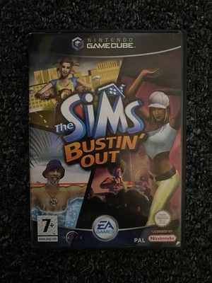 The Sims: Bustin’ Out (Nintendo GameCube PAL) Complete with Manual Free - Image 1 of 4
