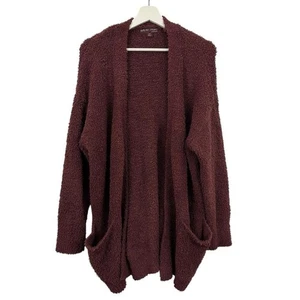 Barefoot Dreams Women’s CozyChic Red Open Front Cardigan Size S/M - Picture 1 of 5
