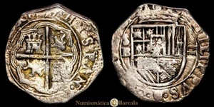 Felipe II. 2 Reales. (6,58 g.). (1556-1598) Sevilla. B. AC-138. MBC. Tipo omnium - Picture 1 of 3