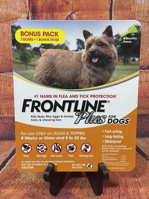 Frontline Plus para perros de 5 a 22 libras. ***PACK BONUS 8 DOSIS*** Pack precintado. Foto 1 de 4