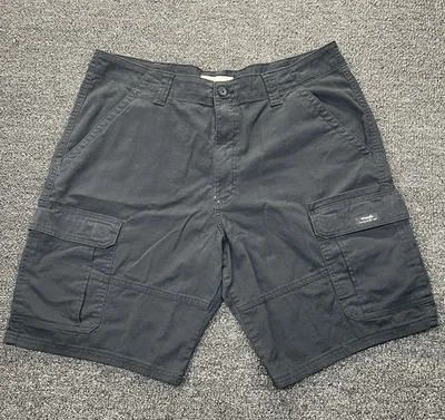 Pantalones Cortos Wrangler Originals Cargo Negros Para Hombre 36x10 Calce Relajado Foto 1 de 4