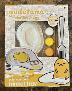 Gudetama The Lazy Egg Paint Your Own Trinket Tray/ Jewelry Dish AGES 8+ - Picture 1 of 4