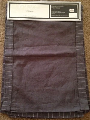 Waterford Linens Rigato Table Runner Platinum 16" X 90" New MSRP $130 - Image 1 of 4