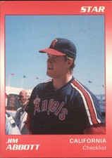 1990 Star Abbott Baseball Card #1 Jim Abbott CL