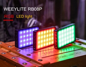 VILTROX Weeylite RB08P RGB Mini LED Video Light 2500K-8500K Fill Light for DSLR - Picture 1 of 11