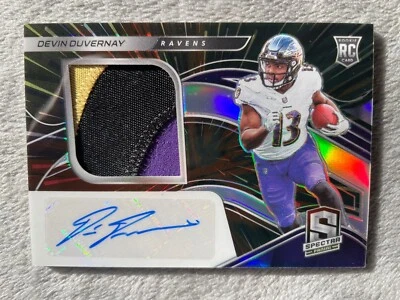 Devin Duvernay #231 - 2020 Panini Spectra - Hyper Prizm Rookie Patch Auto /75 - Image 1 of 2