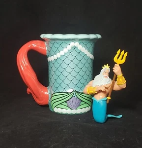 Disney Sirenita Ariel Vestido Verde Escalas Perlas Taza de Café Grande con Figura - Imagen 1 de 9