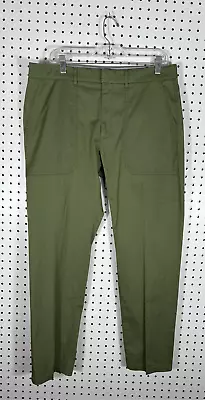 J.Crew slim boyfriend chino army green pants size 30 - Image 1 of 4