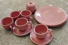  USA-made vintage pink Fiesta dinnerware pieces post-1986