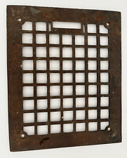 Antique Victorian Wall Mount Grate Register Cover Heating Vent 9- 1/2 x 11 - 1/2