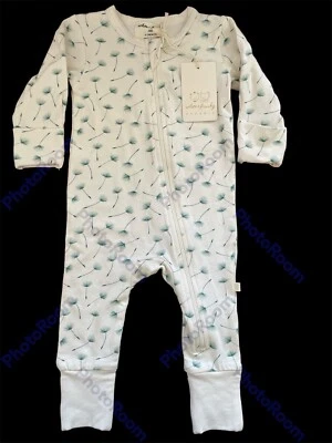 Wilson + Frenchy (Австралия) новый с Ярлыками слоновой кости/бирюзовый «Float Away» молнии комбинезон-0-3Mos - Изображение 1 из 4