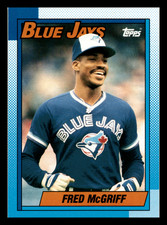 1990 Topps Fred McGriff  Toronto Blue Jays #295 Centered Mint Baseball Card