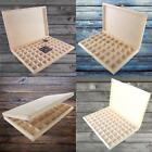 Wooden 40/70 Grids Gemstone Bead Jewellery Boxes Removable Dividers Organiser