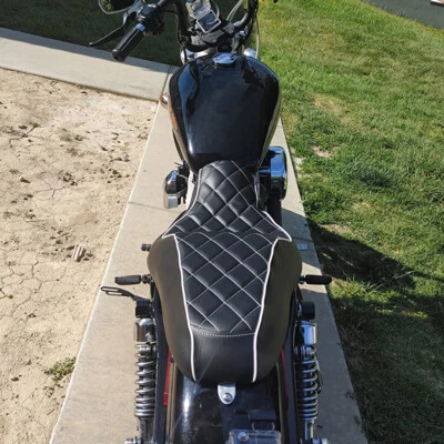 For Harley Sportster XL 883 1200 Iron 48 72 Nightster Driver Passenger 2 Up Seat - Image 1 of 4