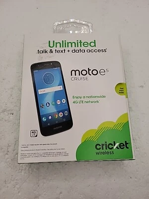Cricket Prepaid Motorola e5 Cruise 4G  16 GB  - Navy 5.2 HD Display WiFi Calling - Image 1 of 4