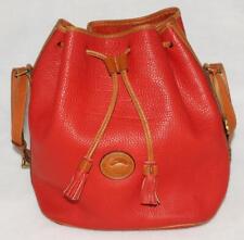 DOONEY & BOURKE ~ Red - Pebble Leather Drawstring Bucket Purse Bag *VINTAGE!