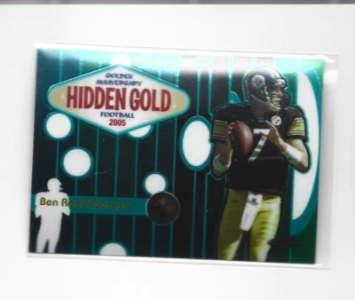2005 Topps Chrome Golden Anniversary Hidden Gold #HG6 Ben Roethlisberger NMMT - Image 1 of 2