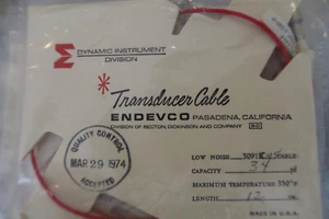 Endevco 3091C 12 Inch Low Noise Cable Assembly Wire 1ft 350F - Picture 1 of 2