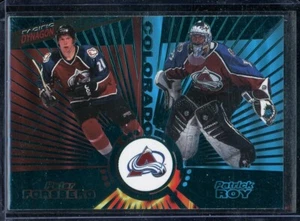 Pacific Dynagon 1997-98 verde esmeralda #138 Peter Forsberg/Patrick Roy - Imagen 1 de 2