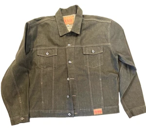 Vintage Guess Denim Jean Jacket XXL US olive green - Picture 1 of 16