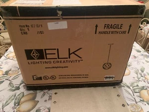 Elk Lighting 10710/1 Coastal Inlet 1 Light 11"W Pendant - Bronze - Picture 1 of 8