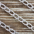 VINTAGE CURB CUBAN STERLING SILVER 925 CHAIN LINK NECKLACE 25" STAPLE LAYER