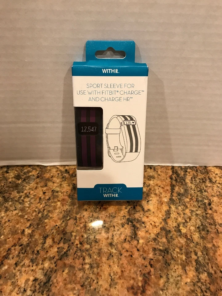 Funda deportiva Withit para usar con Fitbit Charge and Charge HR púrpura/negro Foto 1 de 2