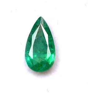 8.50x4.50 mm Certified Natural Emerald Pear Cut 0.58 CTS Untreated Loose Gems - Picture 1 of 5