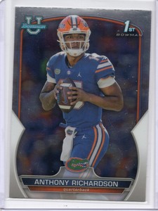 Anthony Richardson 1st Rookie Card RC 2022 Bowman Chrome U University #65 Colts
