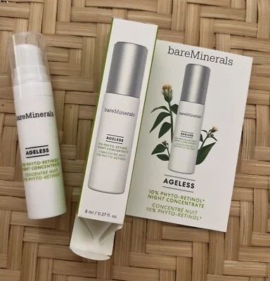 bareMinerals AGELESS 10% Phyto-Retinol Night Concentrate 8mL 0.27oz Travel Mini - Image 1 of 3