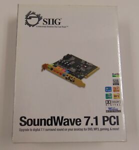 New Sealed SIIG Soundwave 7.1 PCI Sound Card IC710012