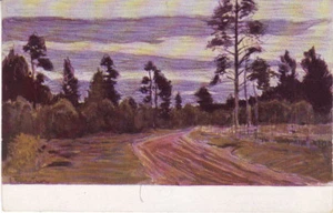 Postal rusa. B. Perepletchikov. Crepúsculo. Serie de arte. Antes de 1917... - Imagen 1 de 2