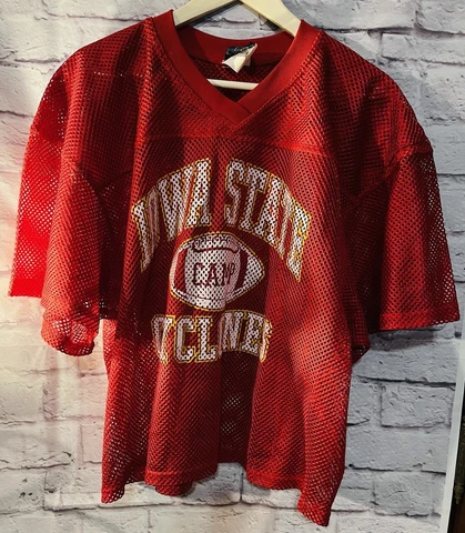 Iowa State Cyclones Football Practice Jersey Men’s LG/XL Mesh Cardinal & Gold Cover