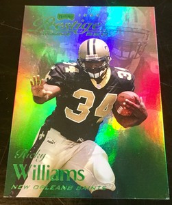 1999 Prestige SSD Ricky Williams Green Foil RC 231/500 Texas Dolphins Saints