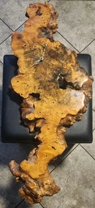 Reloj - Artesanía - Proyecto Buckeye Burl Borde Natural Losa Artesanía 32" x 12" x 2.5" - Imagen 1 de 13