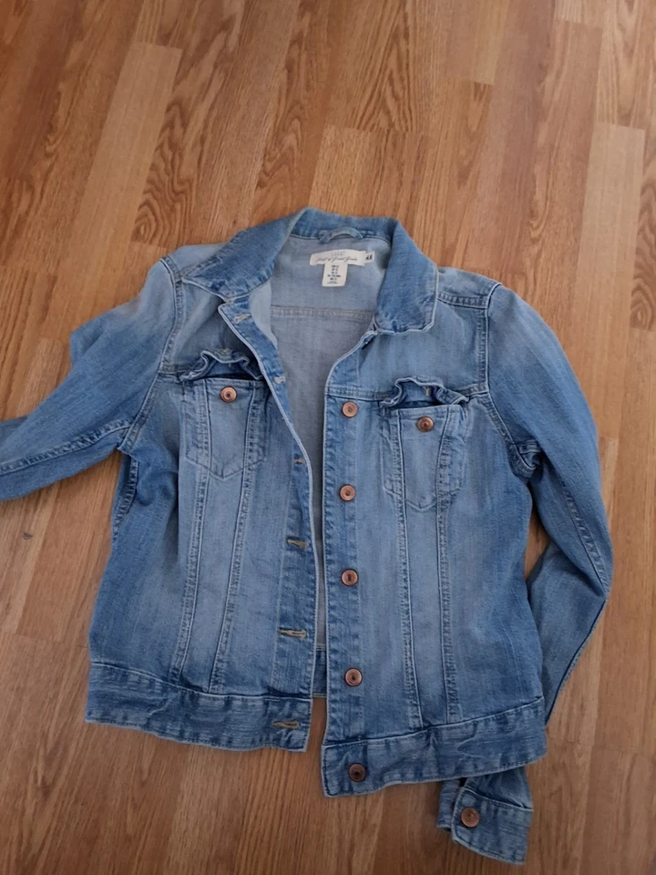 H&M 42 Jeansjacke Damen blau Denim Jacke - Bild 1 von 4