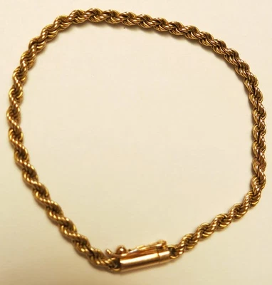 Pulsera estilo cuerda oro 18k Foto 1 de 4