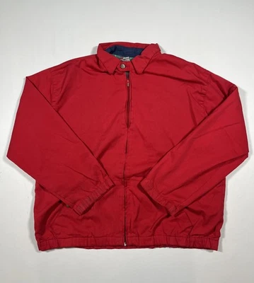 Chaqueta Karen Scott Mujer Mediana Roja Forrada a Cuadros Cremallera Frontal Elástico Dobladillo Bolsillos Foto 1 de 4