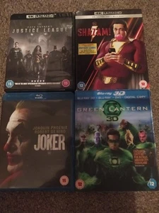 Blu Ray Bundle x 4 Superhero/DC Some Rare (1 x 3D & 3 x 4K HD) - Picture 1 of 1
