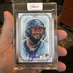 Junior Caminero 2024 Museum Collection canvas Auto Artist Josh Trout /15 - Picture 1 of 3