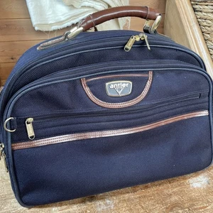 Vintage Antler Luggage Carry All Travel Cabin Bag Weekend Original Holdall Retro - Picture 1 of 6